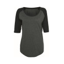 T-shirt femme baseball manches 3/4 vierge ou à personnaliser - Express et pas cher