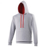 Heather grey fire red