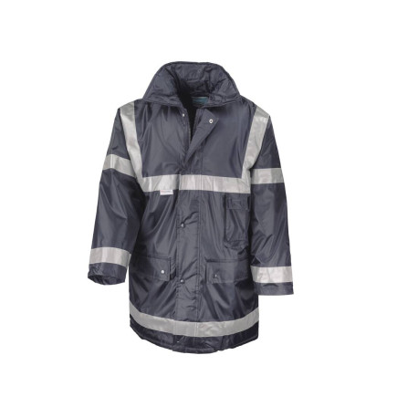 Parka bandes rétro réfléchissantes vierge ou avec votre logo