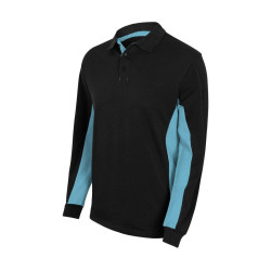 Polo Bicolore Manches Longues vierge ou à personnaliser