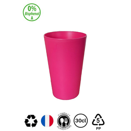 Lot de 50 gobelets ecocups roses - octobre rose