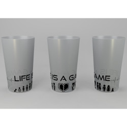 Gobelet 30 cl Life is a game - Texte à indiquer
