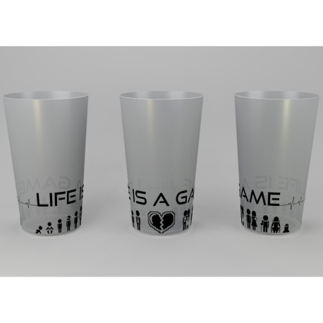 Gobelet 30 cl Life is a game - Texte à indiquer