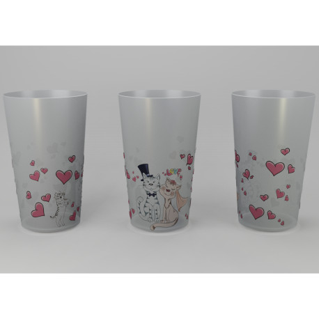 Gobelet 30 cl chats - Texte à indiquer