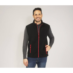 Bodywarmer polaire contrasté personnalisé