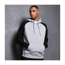 Sweat capuche manches et capuche contrastées personnalisé