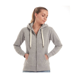 Sweat capuche zippé premium femme personnalisé