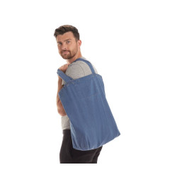 Grand sac shopping en denim personnalisé