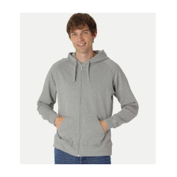 Sweat à capuche zippé en coton Tiger personnalisé