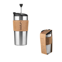 TRAVEL PRESS CORK. Mug de voyage 350ml personnalisé