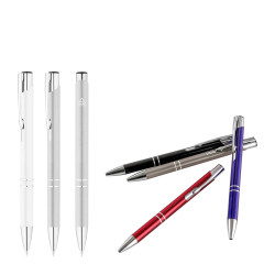 RE-BETA. Stylo à bille en aluminium recyclé personnalisé