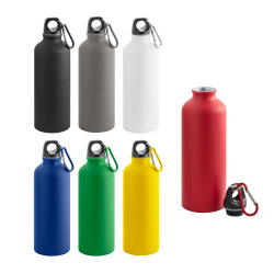 COLLINA. Bouteille aluminium 550mL avec mousqueton personnalisé