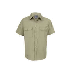 Chemise manches courtes en polyester recyclé personnalisé