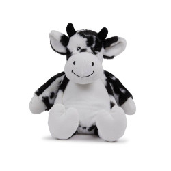 Peluche vache blanche et noire personnalisé