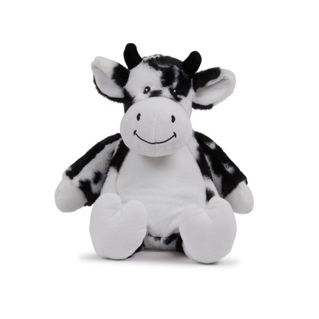 Peluche vache blanche et noire personnalisé