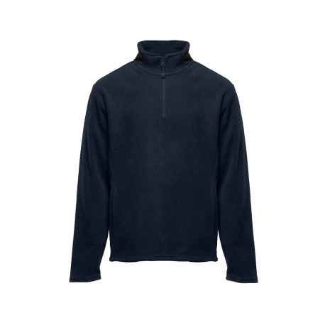 Polaire col zippé contrasté personnalisé