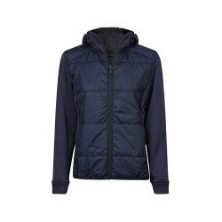 Veste bi-matière à capuche femme personnalisé