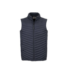 Bodywarmer matelassé en polyester recyclé personnalisé
