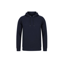 Sweat capuche en coton régénéré et en polyester recyclé personnalisé