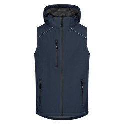 Bodywarmer en Softshell avec capuche personnalisé