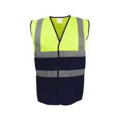 Gilet de sécurité bicolore personnalisé