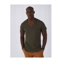 Tee-shirt homme col V en coton bio personnalisé