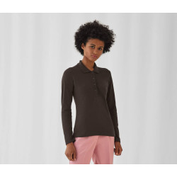 Polo femme manches longues personnalisé