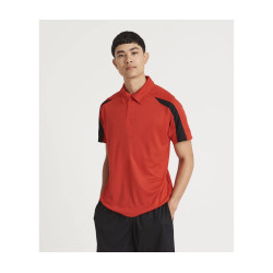 Polo de sport contrasté personnalisé