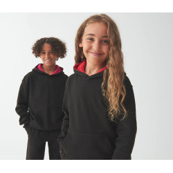 Sweat enfant capuche contrastée personnalisé