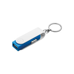 11094. Porte-clés avec chargeur allume-cigare personnalisé