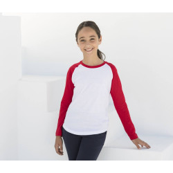 Tee-shirt baseball manches longues enfant personnalisé