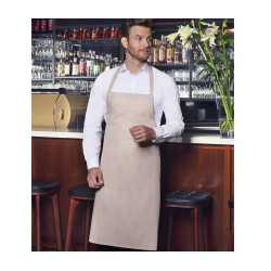Tablier à bavette en polycoton personnalisé