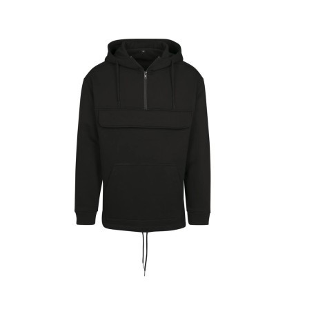Sweat homme à capuche col zippé personnalisé