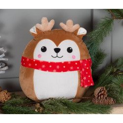 Peluche cerf de Noël personnalisé