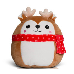 Peluche cerf de Noël personnalisé