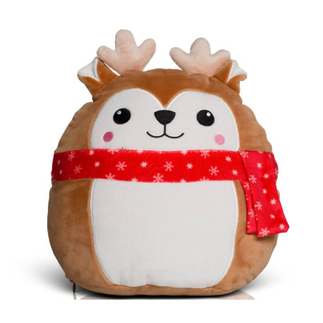Peluche cerf de Noël personnalisé