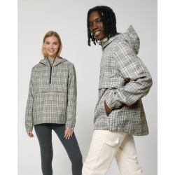 Veste enfilable unisexe en tweed à carreaux personnalisé