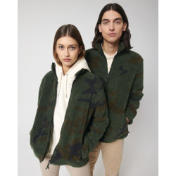 Sherpa AOP unisexe à fermeture éclair personnalisé