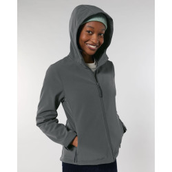 La veste softshell à capuche pour femme personnalisé