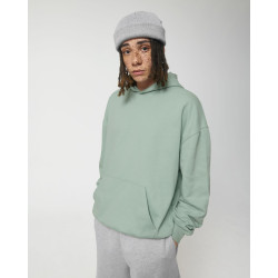 Sweatshirt à capuche unisexe, coupe boxy et sec au toucher personnalisé