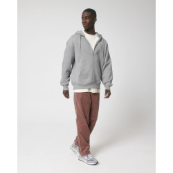 Sweatshirt unisexe épais et décontracté à fermeture éclair personnalisé
