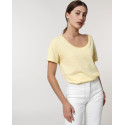 Le T-shirt loose col rond femme personnalisé