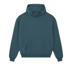 Sweatshirt à capuche unisexe, coupe boxy et sec au toucher personnalisé