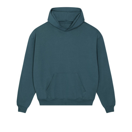 Sweatshirt à capuche unisexe, coupe boxy et sec au toucher personnalisé