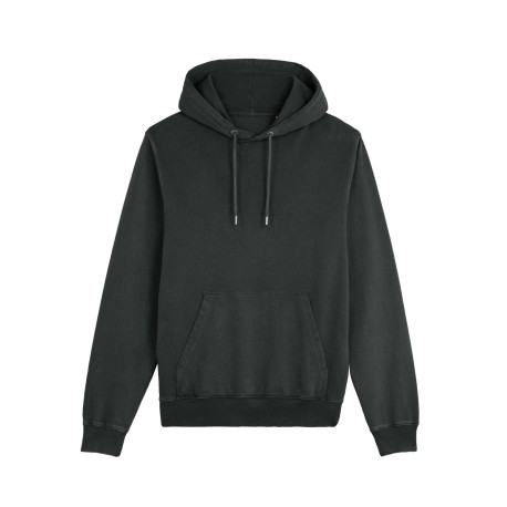 Le sweatshirt à capuche unisexe medium fit en terry effet délavé personnalisé