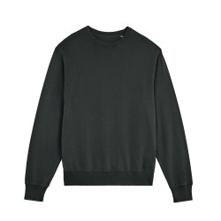 Le sweatshirt col rond unisexe medium fit en terry effet délavé personnalisé