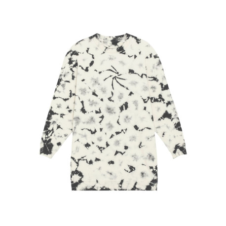 La robe oversize à col rond tie and dye pour femme personnalisé