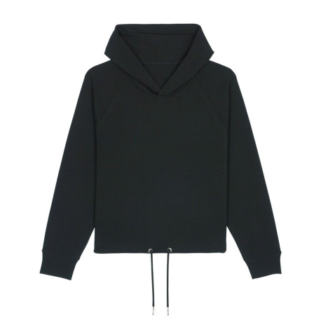 Le sweat-shirt capuche court femme personnalisé