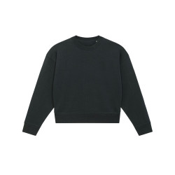 Le sweat-shirt crop à col rond pour femme personnalisé