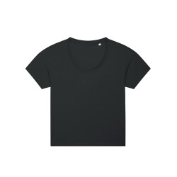 Le T-shirt loose col rond femme personnalisé